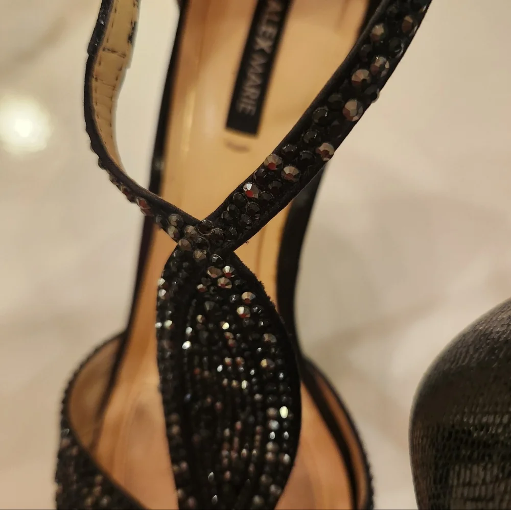 Alex Marie black Rhinestone 3 1/4